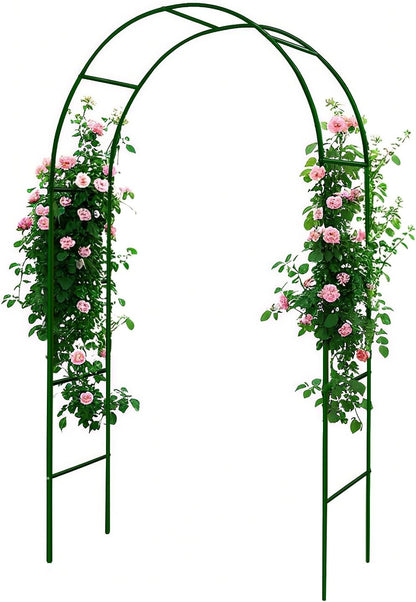 100% Metal Garden Arch Trellis for Climbing Plants Outdoor, Assemble Freely 2 Sizes,Pumpkin Archway Outdoor Garden Arbors and Arches for Wedding Party Decoration