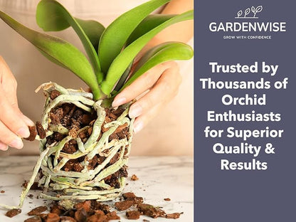 Premium Orchid Bark for Potting Mix – Ready-to-Use Pine Bark for Indoor Plants, Orchid Repotting & Soil Mix Creation, Ideal Orchid Medium (2 quarts)