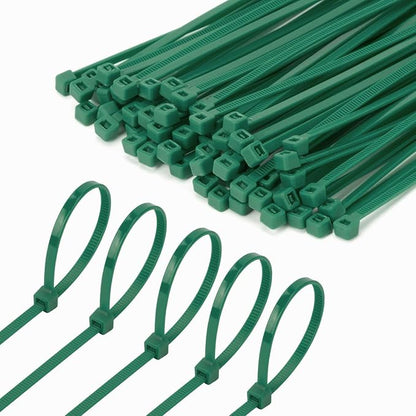 8 Inch Garden Green Zip Tie 1000 PCS, 40 Lbs - Small to Medium Zip Tie, Nylon PA66 UV Resistant Cable Tie Heavy Duty for Indoor and Outdoor Use - Ideal for bundling and securing objects
