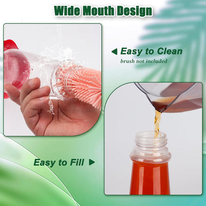 FEED GARDEN 10 OZ Hummingbird Feeders for Outdoors Hanging Ant and Bee Proof, Plastic Humming Birds Feeders for Outside with 5 Feeding Ports, Red Hanging Mount Hummingbird Feeder Easy Clean