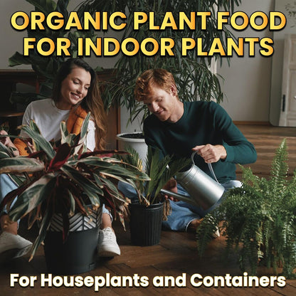 Organic Liquid Plant Food for Indoor Plants & Gardens, Natural NPK Fertilizer w/Beneficial Microbes, Rapid Results, Vegan, Best Value Super Concentrate, Smart Grower, Makes 80 Gallons (16 Fl Oz)