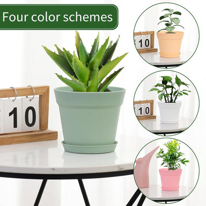 GARDIFE 20 Pack 6 inch Plant pots, planters for Indoor Plants, Flower pots, Color