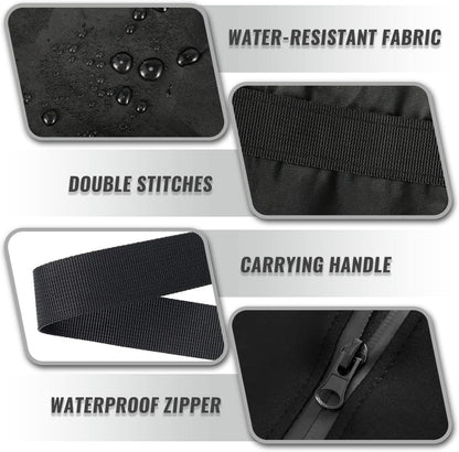 Outdoor Patio Cushion Storage Bags 68Inch Waterproof Extra Large Patio Furniture Cover Cushion Storage Bag with Handle and Zipper