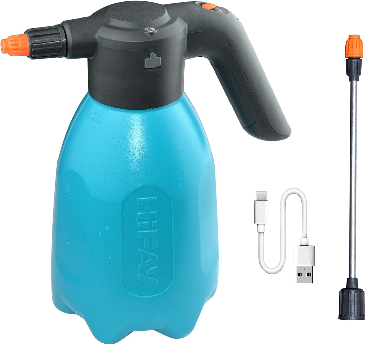 ES2-PRO Electric Spray Bottle 2L/0.5Gallon, Rechargeable Battery Powered Sprayer Spray 60 Bottles On a Single Charge, Automatic Plant Mister，Pump Sprayer,Indoor Watering Can for Plants