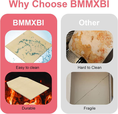 Pizza Stone Replacement for Ooni Karu 16 Multi-Fuel Pizza Oven, Heavy Duty Ceramic Grill Plate Accessories Pizza Baking Stone for Oven/Grill, Thermal Shock Resistant