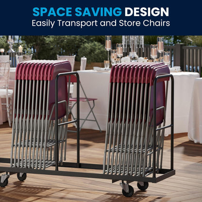 Hercules Series Plastic Folding Chair Red - 10 Pack 650LB Weight Capacity Comfortable Event Chair-Lightweight Folding Chair