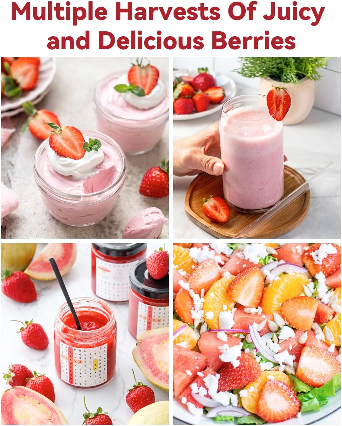 LYKOCLEAN Hydroponic Seed Pod Kit Compatible with AeroGarden, Ahopegarden, iDoo, MUFGA, 8 Pods Complete Growing Anything Garden Supply with Strawberry Seeds, Grow Sponges, Baskets, Domes, Labels