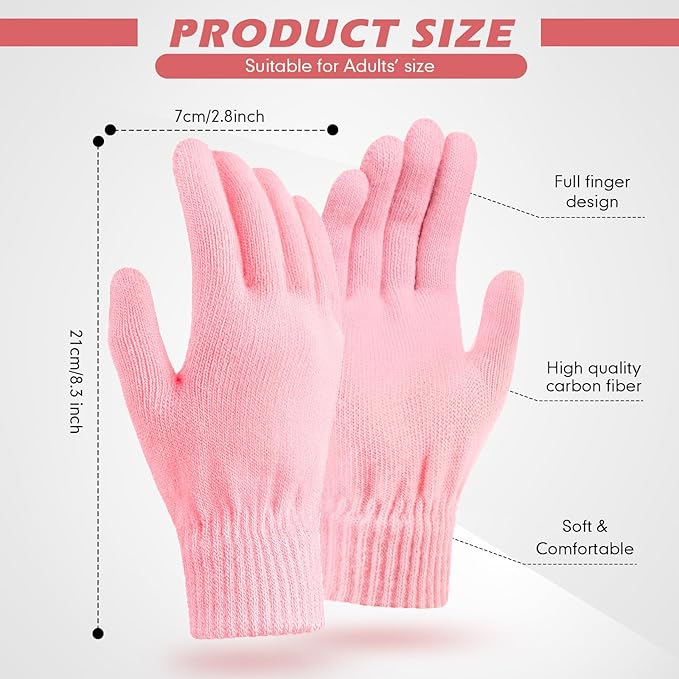 SATINIOR Magic Winter Gloves Unisex Gloves Knit Stretchy Mitten Full Fingers Warm Mitten for Men Women Sports