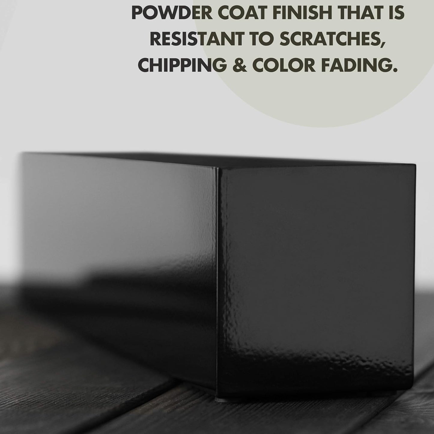 Modern Black Trough Rectangular Planter, 16“ Metal Window Planter Box for Succulent, Small Rectangle Box for Desk or Windowsill, Stainless Steel, Great Gift Ideas for Women Men