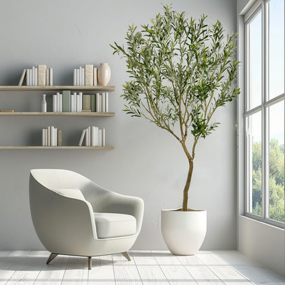 8ft Artificial Olive Tree Fake Tree Interior Decoration Tree Artificial Tree Fauk Tree