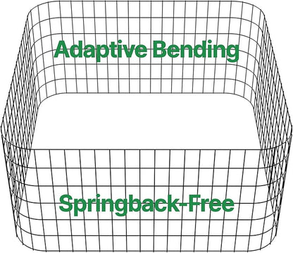 AMAGABELI GARDEN & HOME 24in(H)×50ft(L) Black Adaptive Bending Annealing Wire Mesh Welded Wire Fence for Outdoor Yard Greenhouse Plant Protection Poultry Netting