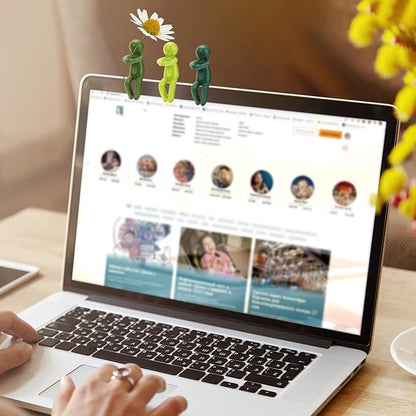 Plant Propagation Friends, Leaf Buddy Plant Support for Sprouts, Stems, Shoots and Cuttings, Growth Tool for a Plant Propagation Station Indoor Garden Funny Gift for Plant Lover (3, Yellow)