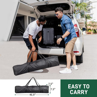 Outvita 6.5x6.5ft Pop Up Canopy Tent, Outdoor Instant Shelter Folding Canopy with Carry Bag for Commercial Events, Party, Backyard BBQ, Camping White