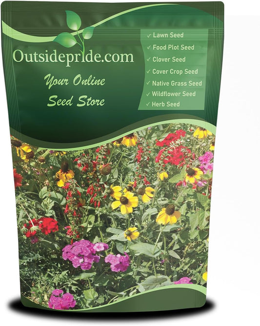 Outsidepride Southeast Wildflower Seed Mix - 1/4 lb Highly Adaptable, Easy to Grow, Low-Maintenance Mix of Annual & Perennial Wildflower Seeds for Natural Landscapes in Southeastern States