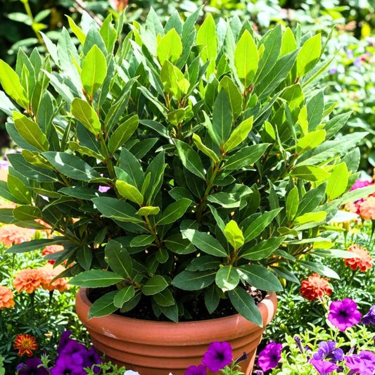 Sweet Bay Leaf Tree, Bay Laurel Laurus Nobilis Herbs, 5-8" Tall Well-Rooted for Culinary Gardens