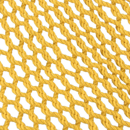 Lazy Daze Hammocks 10.5 FT Double 2 Person Caribbean Rope Hammock, Hand Woven Polyester Hammock with Spreader Bars, for Outside Outdoor Backyard Patio Poolside,450 LBS Capacity, Yellow