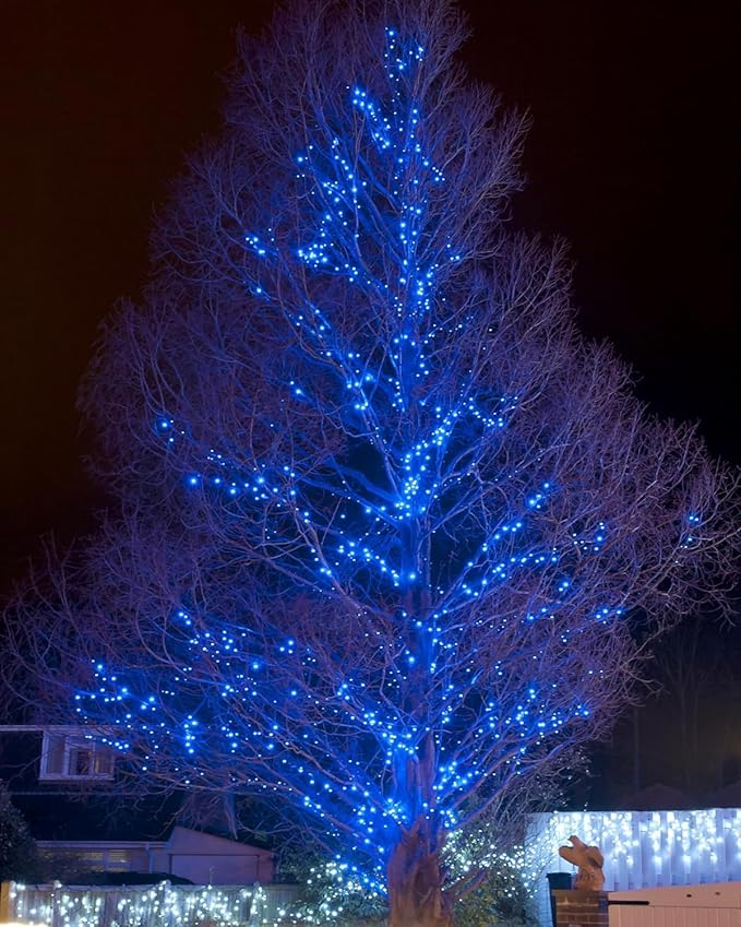 2 Pack Solar Christmas Lights Outdoor, 72FT 200 LED Solar String Lights with 8 Lighting Modes, IP65 Waterproof Solar Lights Outdoor for Xmas Garden Party Tree Decor