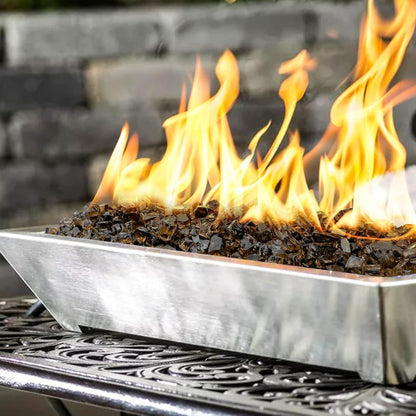 Mr. Fireglass 10 Pounds Fire Glass - 1/4 Inch High Luster Reflective Tempered Glass Rocks for Fireplace Fire Pit Table and Landscaping, Bronze