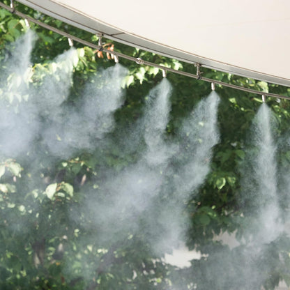 24 Pcs Misting Nozzles, Brass Misting Nozzles High Pressure Anti Drip Cleanable 0.012" / 0.3mm Orific for Outdoor Cooling System