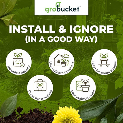 Garden Kit (10PK) self-watering sub-irrigated planter insert. Turn any bucket into a self-watering Container Garden. Create an indoor or outdoor, space saving and portable garden in minutes.