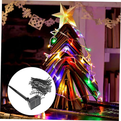 Outdoor Solar String Lights LED Warm White Solar Powered Garden Patio Balcony Decorative Lights with Easy Installation Weatherproof Design