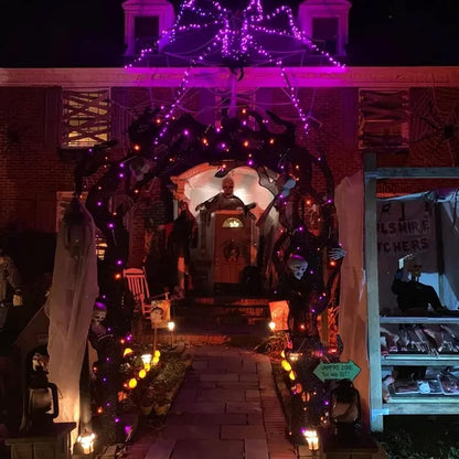 Dazzle Bright Fairy String Lights, Total 40FT 120LED Copper Wire Battery Operated Waterproof Lights, Halloween Decorations for Indoor Home Outdoor Garden Patio Party Decor (Purple, 2)