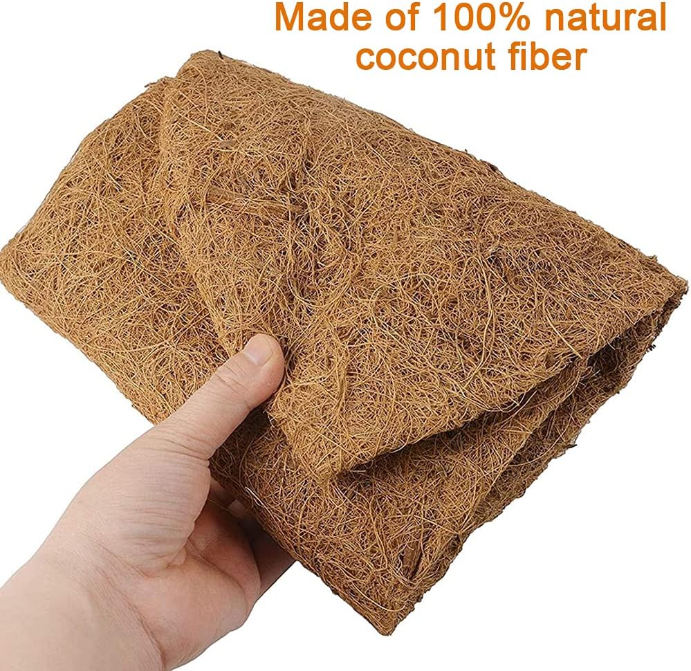 chengchuang 2pcs *24"、30"、36"、48" Coco Liner Trough,Trough Coco Fiber Replacement Liner, Coco Liners for Planters,Natural Coconut Coir Planter, Garden Flower Vegetables Pot for Window Flower Box