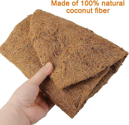 chengchuang 2pcs *24"、30"、36"、48" Coco Liner Trough,Trough Coco Fiber Replacement Liner, Coco Liners for Planters,Natural Coconut Coir Planter, Garden Flower Vegetables Pot for Window Flower Box