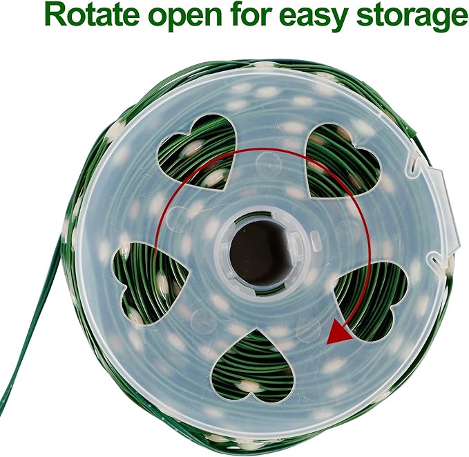 WATERGLIDE Extra Long 328 FT Fairy String Lights, 1000 LED Outdoor Green Wire Christmas Lights, Plug in Mini Light 8 Modes & Waterproof for Outside Xmas Tree Holiday Wedding Party Decor, Multicolor