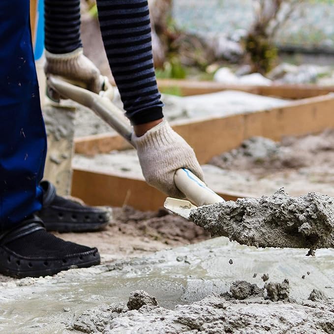 Evridwear Cotton Polyester String Knit Shell Safety Protection Work Gloves for Painter Mechanic Industrial Warehouse Gardening Construction Men & Women 12 Pairs, no Dots, Large Size