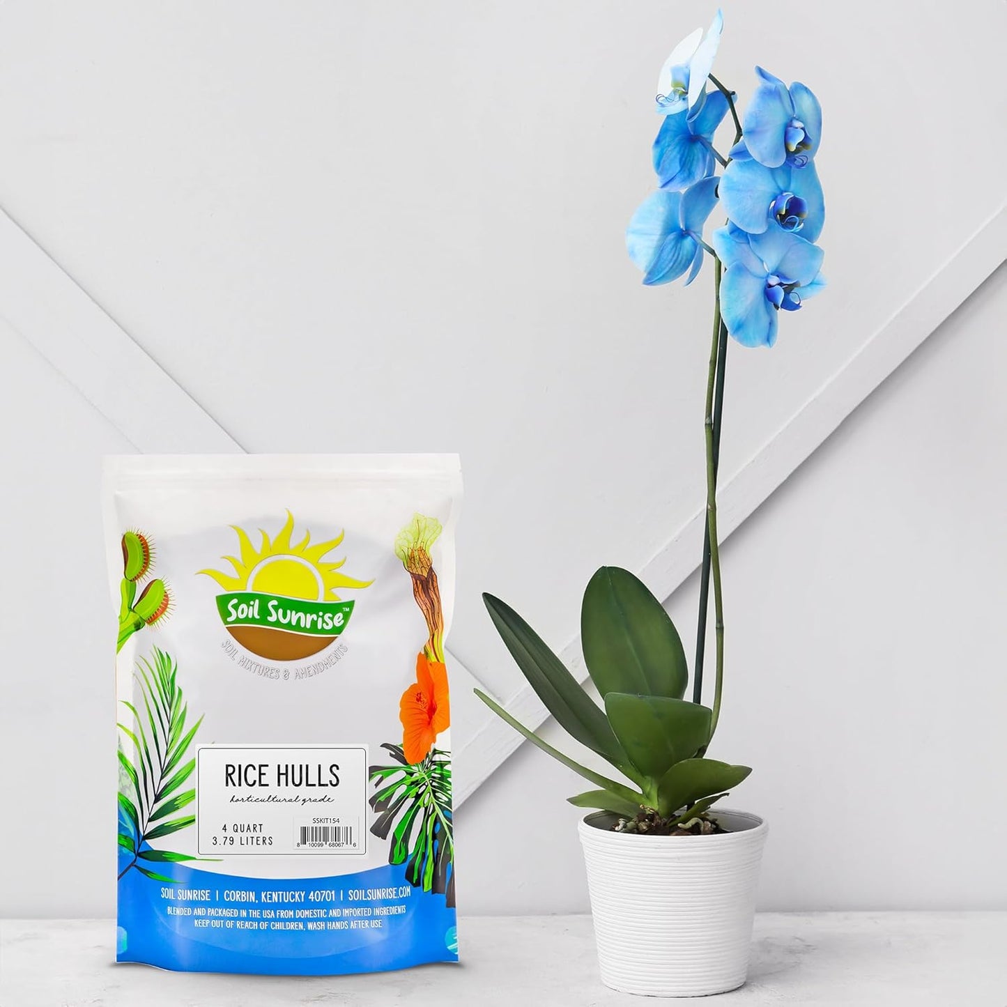 Horticultural Grade Rice Hulls (4 Quarts); All Natural Organic for House Plants and Chicken Bedding