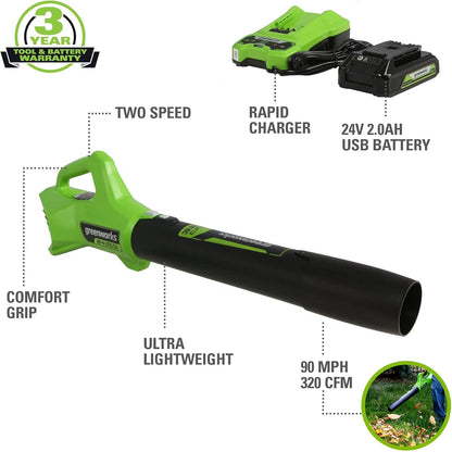 Greenworks 48V (2x24V) Lawn Mower Combo Kit with 20" Steel Deck, 12" String Trimmer, 320 CFM Blower, Wet/Dry Shop Vacuum – All-in-One Cordless Combo: Ideal for Home Yard Work & Indoor Cleaning