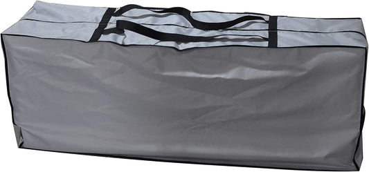 Outdoor Rectangular Cushion/Cover Storage Bag, Protective Zippered Storage Bags with Handles, 50''L x 13''W x 20''H, Grey