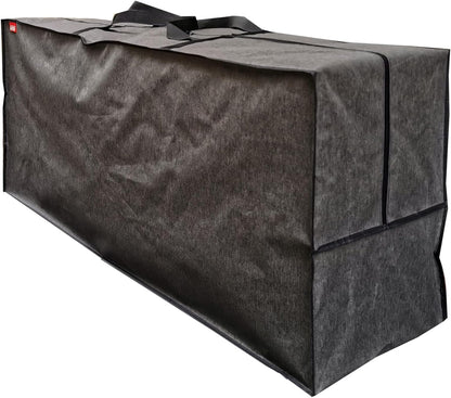 Outdoor Rectangular Cushion storage Bag, Protective Zippered Storage Bags with Handles, 50''L x 13''W x 20''H Dark Grey