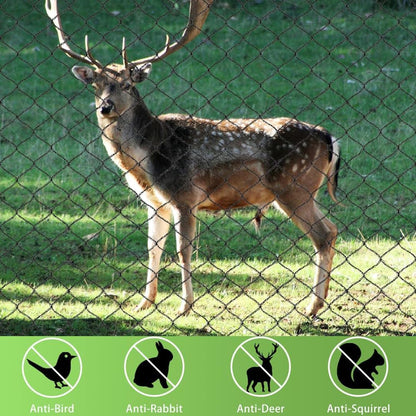 Junflying Bird Netting for Garden, 7.5X65 FT, 1/2“ Mesh, Strong Woven Deer Fence Netting for Garden Protection with Ties, Protect Vegetables, Fruit Trees, Blueberry Bushes, Strawberry Plants