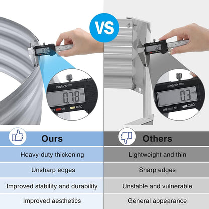 Land Guard 2Pcs Galvanized Steel Raised Garden Bed,8 x 4 x 1 ft Large Metal Raised Planter Beds, Aluminum Raised Garden Bed for Vegetables, 8 x 4 x 1ft(2pcs)