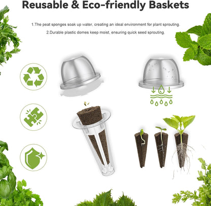 inbloom 18-Pod Salad Greens Seed Pod Kit for AeroGarden, Ahopegarden, Gardencube Hydroponic Garden with Spinach, Buttercrunch, Paris & American Lettuce, Swiss Chard, Wild Cabbag – Mothers Day Gift