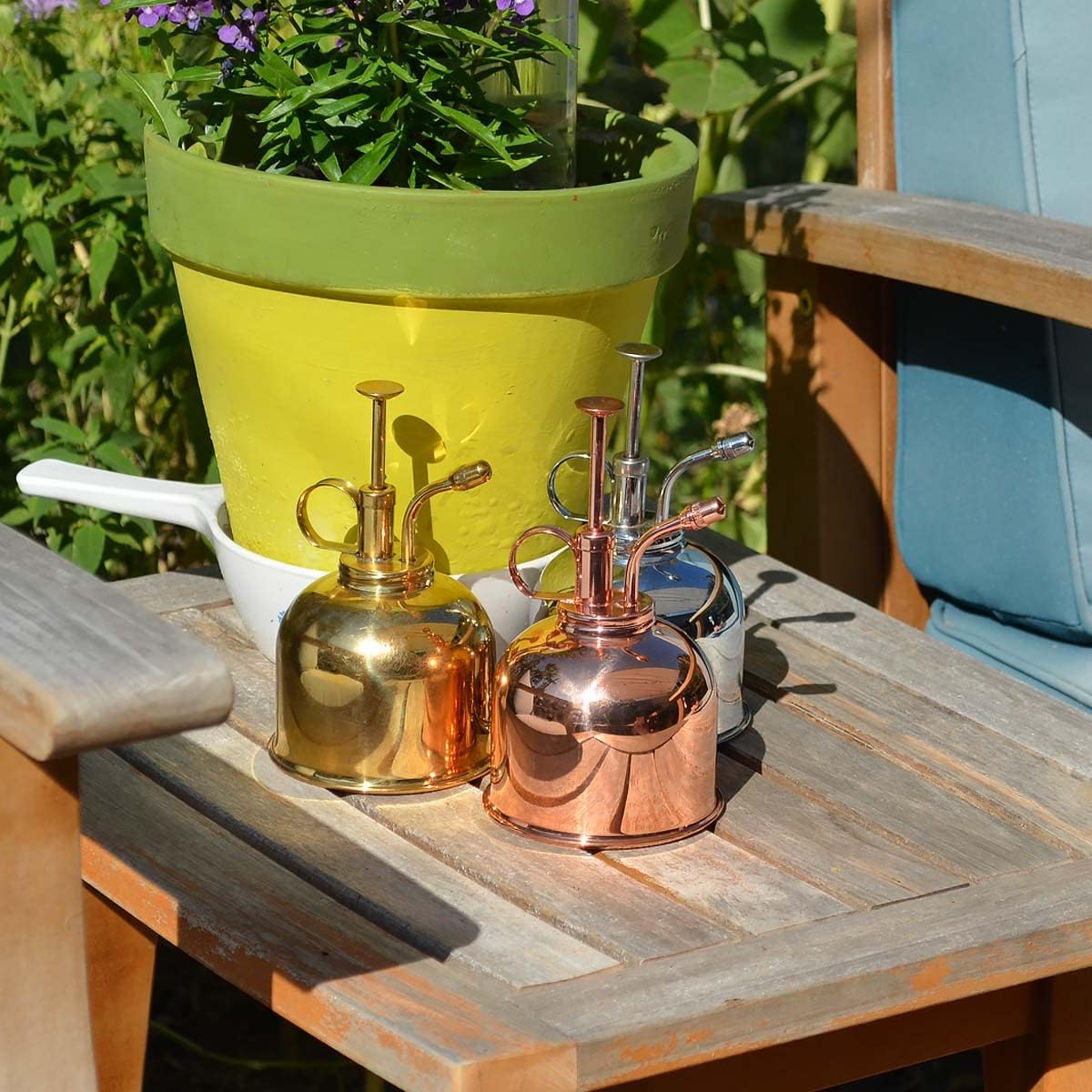 Watering Can Indoor Plants - Nickel Plant Mister - Stylish and Rust Resistant Watering Cans for Healthy Hydration - Prevents Overwatering
