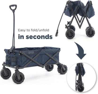 Creative Outdoor Original Folding Wagon All-Terrain Wheels