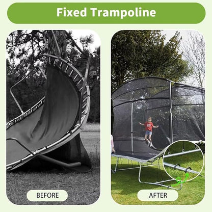 Ground-Stakes-Heavy-Duty-12 inch, U-Hook Rebar Stakes Black Coated Anti-Rust 6pcs Garden Stakes Metal Ground Anchors for Garden Dog Fence Chicken Coop Christmas Decorations Deer Fence