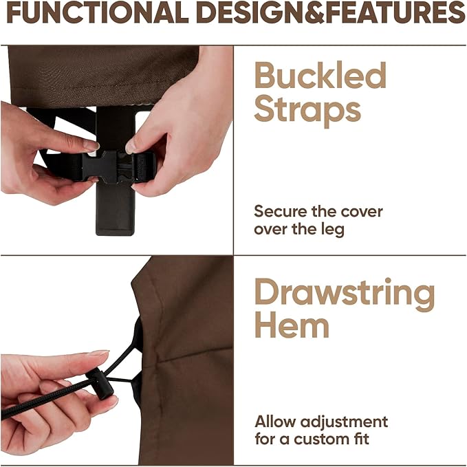 loriano 3-Seater Patio Furniture Covers, 100% Waterproof for Outdoor Sofa, Loveseat, Seat, Couch, Heavy Duty 600D Oxford Fabric, Premium PVC Coating for Sun Fade Resistance 83" W x 40" D x 30" H