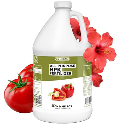 All Purpose NPK Fertilizer, Complete NPK Liquid Plant Food for All Plants, 1 Gallon (128 oz)
