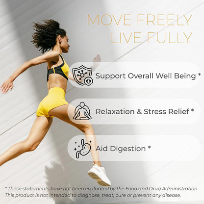 FreshDrinkUS, Premium 40 Tea Bags Daily Rescue Lemon Ginger Tea - 9 Superherbs – 100% Natural Ingredients, Tea Mix for Wellness Boost - Shelf-Stable, Caffeine-Free, Sugar-Free, Vegan