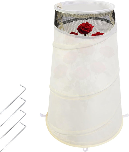 20" x 13" x 9" Pop Up Rose Cones for Winter Protection, Winter Rose Collars Protective Cover, Freeze Protection Roses Bush Cover for Protecting Against Frost Wind and Animals Eating