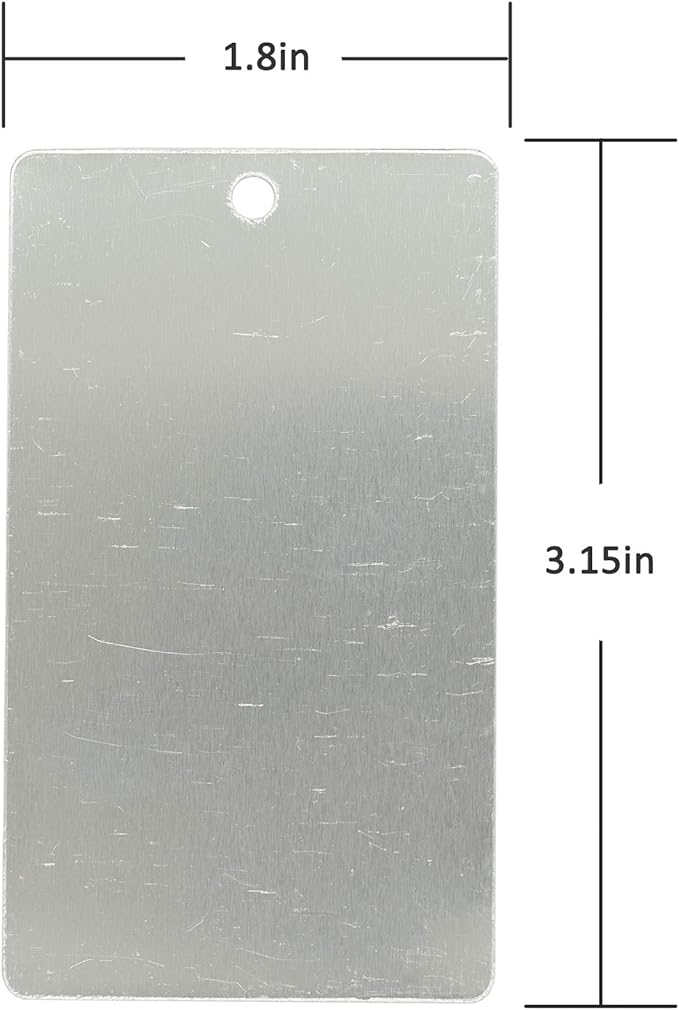 StayMax Aluminum Plant Label Tree Tags Garden Label Tag Outdoor Metal Label Stamping Blanks 25 Pack