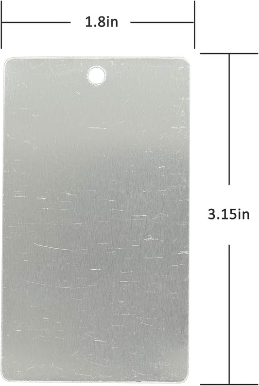 StayMax Aluminum Plant Label Tree Tags Garden Label Tag Outdoor Metal Label Stamping Blanks 25 Pack