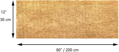 12x80 inch Natural Coco Liner Roll Coconut Coir Liner Sheets Coco Mat for Planter Window Box Flower Basket Garden Decoration Animal Pet Pad Liner