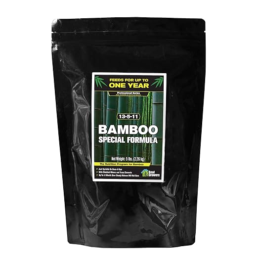 Bamboo Special 12 Month Control Release 13-5-11 High Nitrogen Fertilizer - 5 Pound Package
