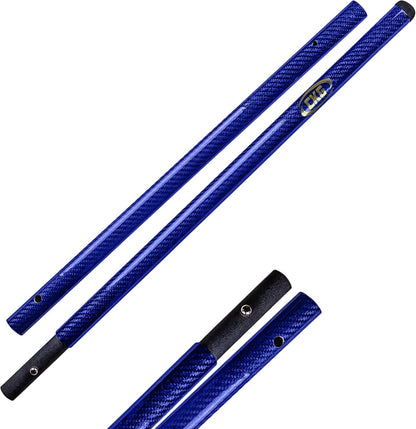 CKG Metal Detector Shovel Travel Carbon Handle for Scoop Shovel, Universal Lightweight Pole for Beach Metal Detecting Digging Tools Treasure Hunting 3k Carbon Fiber Long Tube Rod – Blue/Travel Size