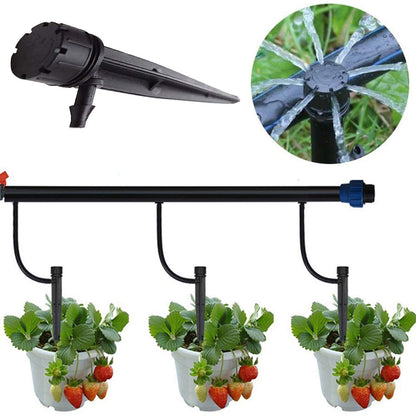 Set of 100 Drip Emitters Perfect for 4mm / 7mm Tube, Adjustable 360 Degree Water Flow Drip Irrigation System for Watering System.